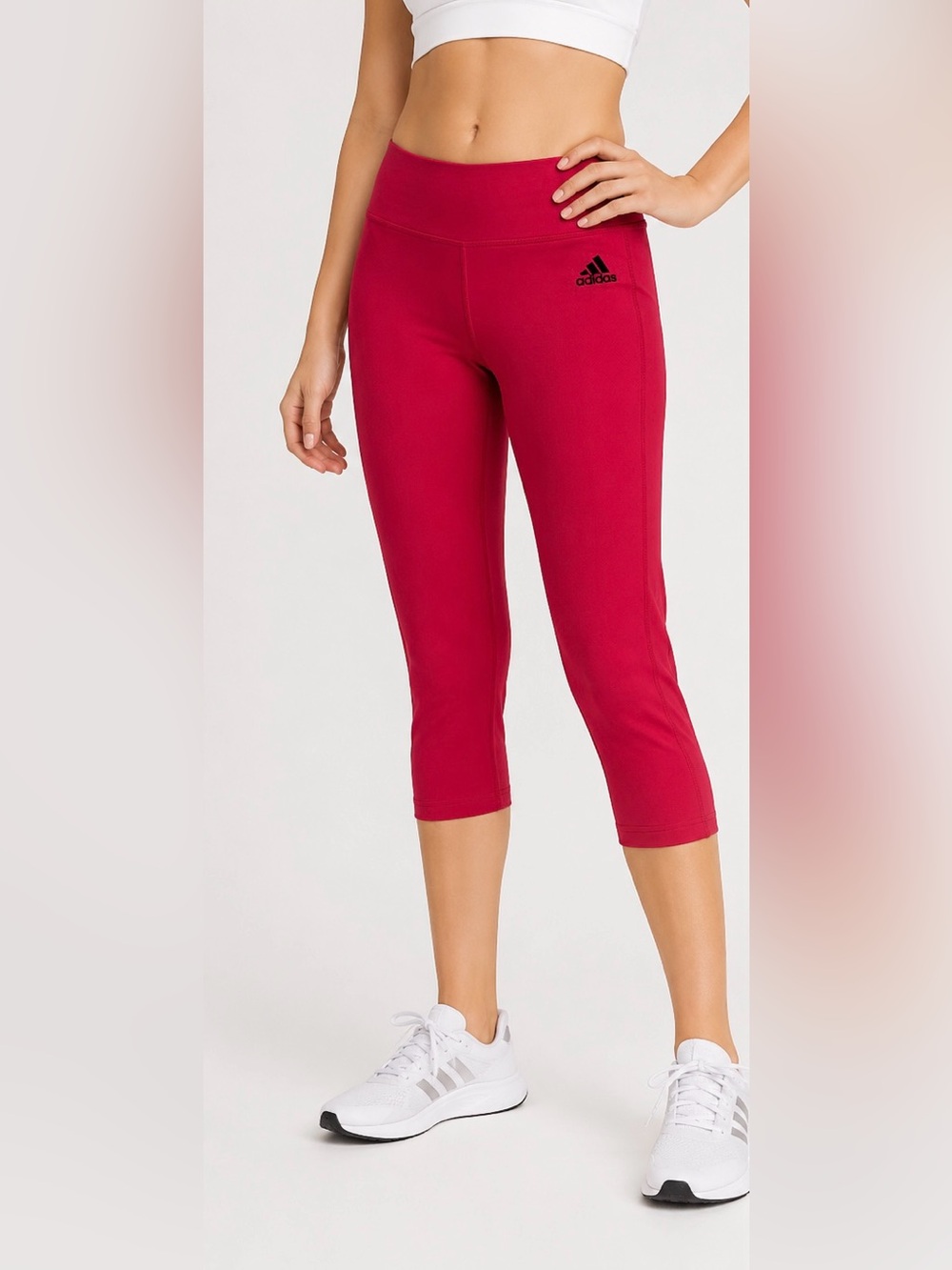 Adidas Red Capri Leggings Size S